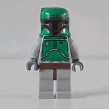LEGO Star Wars Boba Fett Minifigure sw0002b Bluish Grays 2009 Complete