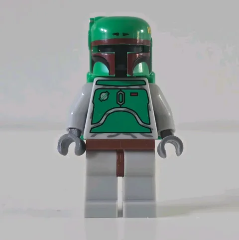 LEGO Star Wars Boba Fett Minifigure sw0002b Bluish Grays 2009 Complete