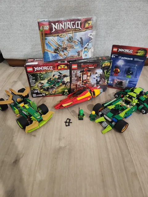 ninjago lego sets 70666, 71700, 70606, 71828, 70641