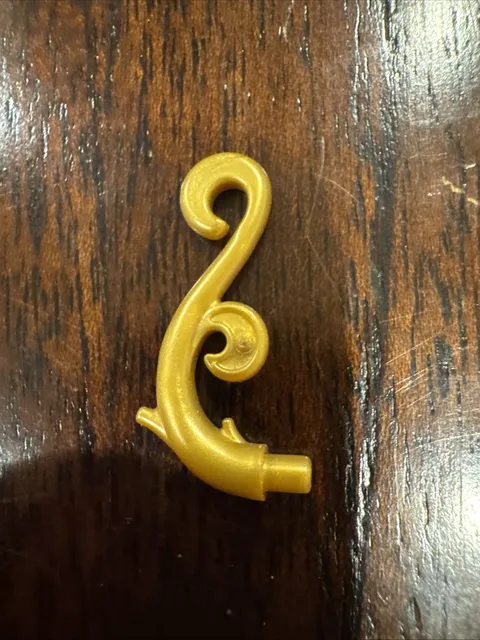* New * LEGO 28870 Pearl Gold Curved w/ Bar , Thorns and Swirls