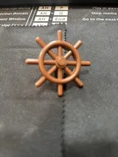 Lego Pirate Ship Reddish Brown Boat Wheel 4790 For 10210, 6243, 79008, 4768