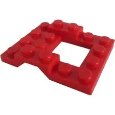 LEGO 6x Red Vehicle, Base 4 x 5 inv.617