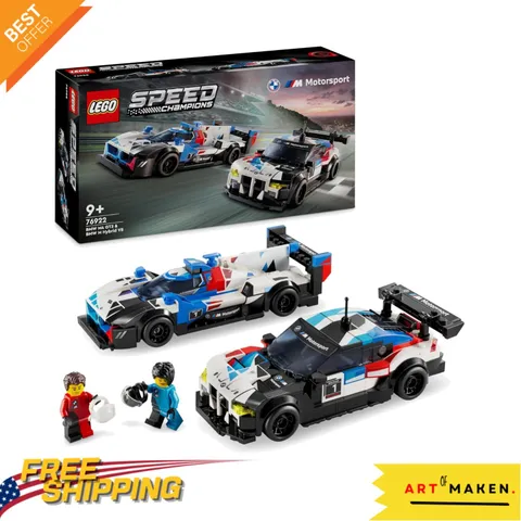 Dive into Racing Fun with BMW M4 GT3 & Hybrid V8 LEGO Set - 676 Non-Toxic Pieces