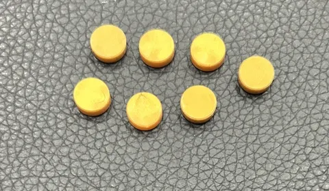 LEGO Lot of 7 Pearl Gold Round Smooth Tiles 1x1 Replacement Part 98138