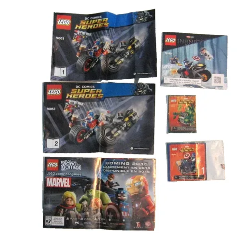 6 LEGO MARVEL STUDIO Instruction Booklets Manual Only Video Games #76053 #76189
