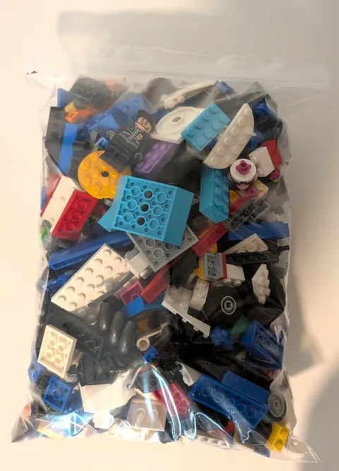 2 Lbs BULK LEGO Lot Random Parts, Bricks, Plates Ready for MOC & Minifigure