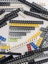 75pcs LEGO TECHNIC Studed Bricks Bulk Lot Only 1x4 1x6 1x8 1x16 Random Beams