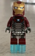 Lego Iron Man Minifigure Mark 47 Armor Marvel Super Heroes 76083 sh0405