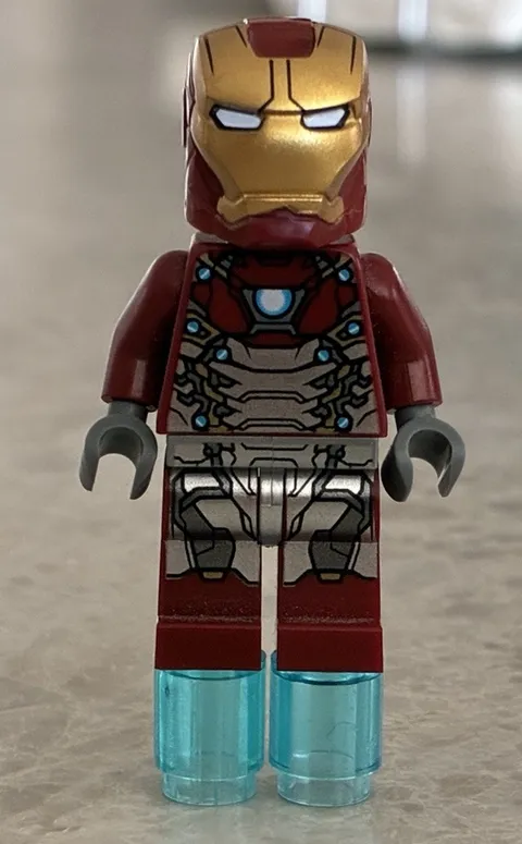 Lego Iron Man Minifigure Mark 47 Armor Marvel Super Heroes 76083 sh0405