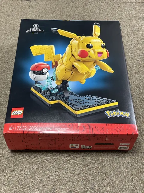 LEGO Pokémon Pikachu and Poké Ball 72152 Building Set 2050 Pieces NEW Sealed