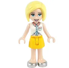 LEGO® Friends ROXY Minifigure™ Minidoll  Yellow Skirt, Silver Shoes frnd550