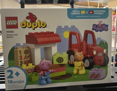 LEGO DUPLO # 10468 PEPPA PIG TRACTOR AND MARKET AGES 2 AND OVER 18 PIECES NIB