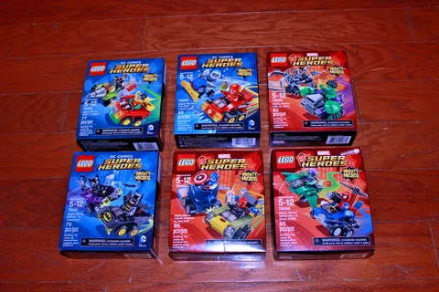 Lego Mighty Micros Lot 76061, 76062, 76063, 76064, 76065, 76066 - New, Sealed!