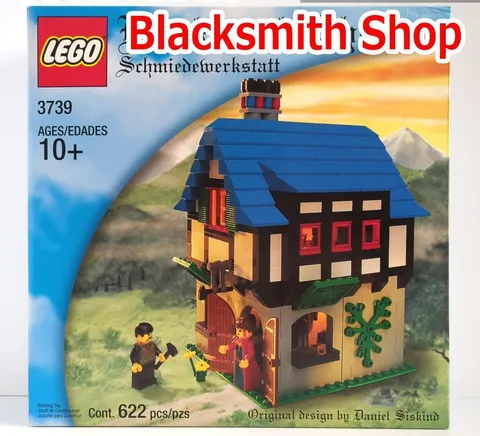 LEGO Castle My Own Creation Blacksmith Shop 3739 In 2002 New Retired