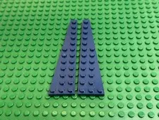2x LEGO Dark Blue Wing Wedge Plate 12x3 Left & Right Agents 8630 8633 #47397 98