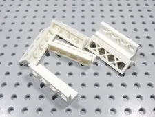 LEGO Lot of 6 White 1x4x1 Lattice Fence Accessory Minifig BV