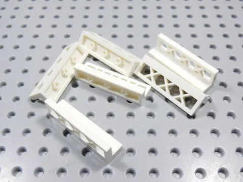 LEGO Lot of 6 White 1x4x1 Lattice Fence Accessory Minifig BV