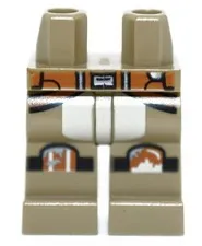 LEGO Minifigure Legs Star Wars Sabine Wren 75150 Dark Tan Dark Orange 6152370