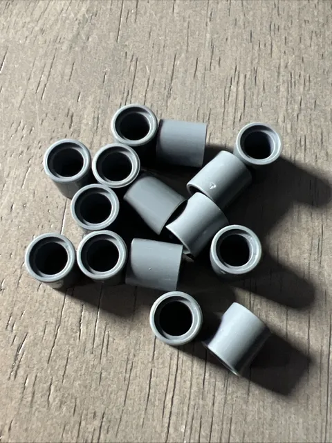 LEGO 2450 Dark Bluish Gray Technic, Liftarm Thick 1 x 1 (Spacer) 15 Pieces