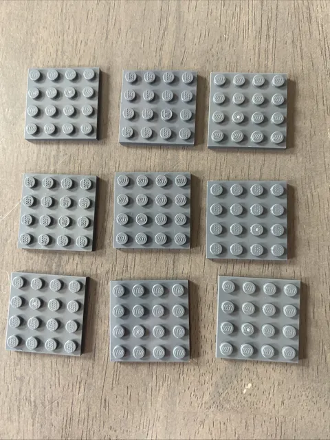 LEGO 3031 Dark Bluish Gray Baseplate 4x6 - 9 Pieces