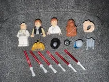 HUGE Star Wars Lego Minifigure Replacement Parts Lot Han, Jango, Maul, Darth