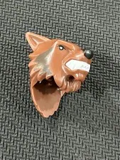 LEGO - Minifig, Head Modified Werewolf - Reddish Brown - (USED)