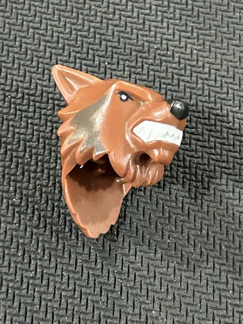 LEGO - Minifig, Head Modified Werewolf - Reddish Brown - (USED)