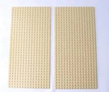 Lot Of 2 Lego 16x32 Building Tan Plate Baseplate Base Plate