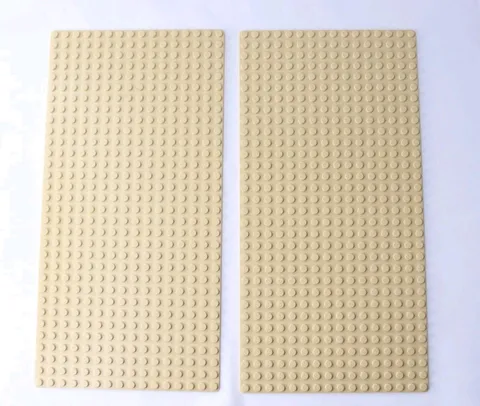 Lot Of 2 Lego 16x32 Building Tan Plate Baseplate Base Plate