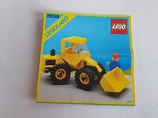 LEGO 6658 instructions leaflet for 6658-1 bulldozer 1986 dumper truck town
