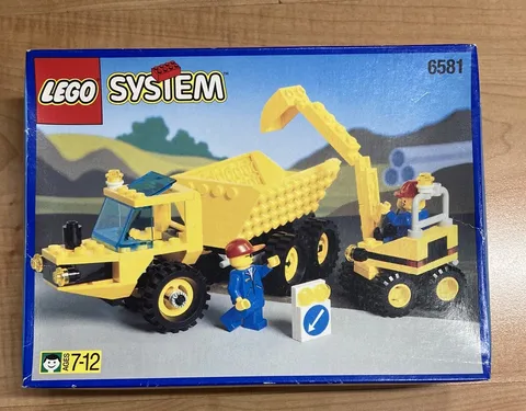 Vintage Lego 6581 Dig N' Dump New And Sealed / New And Sealed