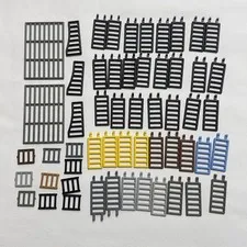 Bulk Assorted LEGO Lot Clip On Ladder, Black Grey Yellow Brown Cage Cell Jail