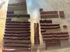 LEGO Reddish Brown Slope Lot 365 Pieces Mixed Sizes & Angles Castle MOC Parts