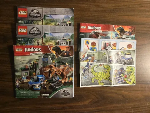 LEGO Jurassic World Instruction Manual Lot 75935 10758 10756 10757 75934