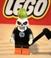 Lego Punk Skeleton Minifigure With Accessory