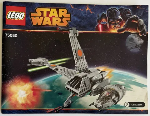 Lego Star Wars MANUAL ONLY 75050 Book B-Wing Bomber Excellent Condition