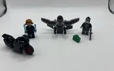 Lego Marvel Minifigures Lot: Falcon, Black Widow & Villian
