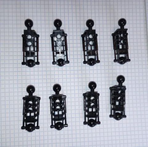 8 Lego 47297 Black Bionicle Toa Metru type Leg Lower Section Genuine Lego 8 pcs