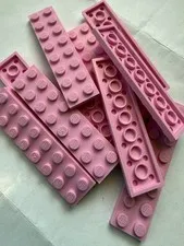 LEGO- NEW #3034-BRIGHT PINK-2 X 8 PLATE-10- PIECES