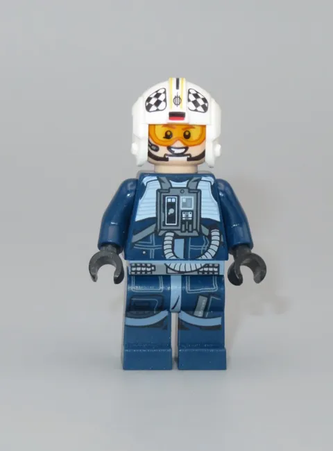 Lego Star Wars Rebel V-Wing PIlot blue minifigure 75172 75155