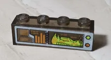 LEGO Alien Autopsy Computer Screen THE BIG SECRET REVEAL Green Yellow Body Mars