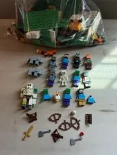 LEGO Minecraft Minifigures & Parts + Bulk - Iron Golem, Steve, Knight Skin