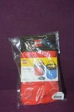 LEGO Collapsable Carrying Storage Bucket Bag Tote with Pockets Red NWT Z5