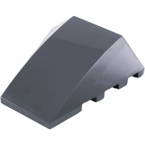 new LEGO Dark Bluish-Gray Wedge 4 x 4 Triple Curved No Studs