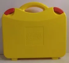 Orange & Yellow LEGO Hard Plastic Carry Case Carrying Storage Box With Dividers