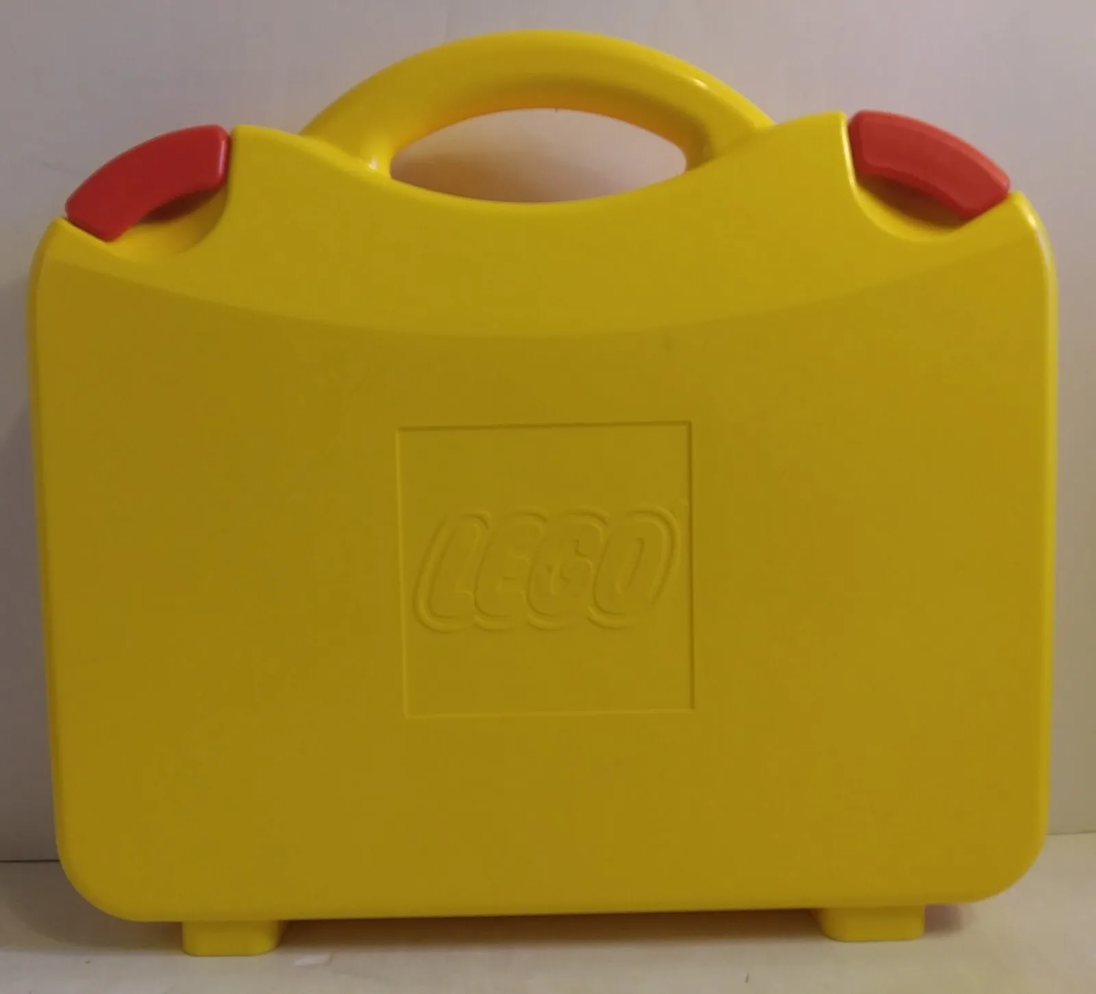 Orange & Yellow LEGO Hard Plastic Carry Case Carrying Storage Box With Dividers