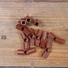 LEGO 32016 42128 Reddish Brown Technic, Axle and Pin Connector Angled #3 Qty 10