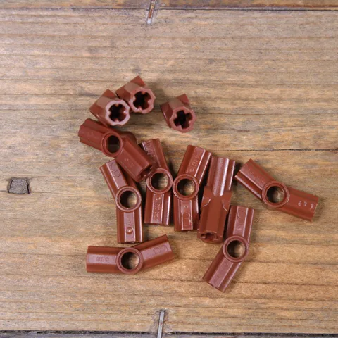LEGO 32016 42128 Reddish Brown Technic, Axle and Pin Connector Angled #3 Qty 10