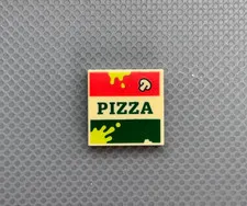 LEGO Tan Printed 2x2 Tile Garbage Pizza Box Mushroom Series 29 Trash Monster