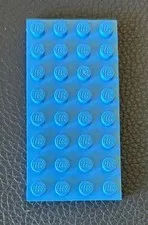 LEGO 4x8 Dark Azure Flat Plate #3035 Building Block Part
